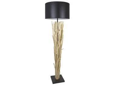 LOMÉ - Wooden floor lamp _ Flam & Luce